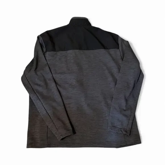 Orvis Bonded Mesh Jacket Gray Full Zip Mock Neck Fleece Mens Size XL Gorp Core - Picture 2 of 7